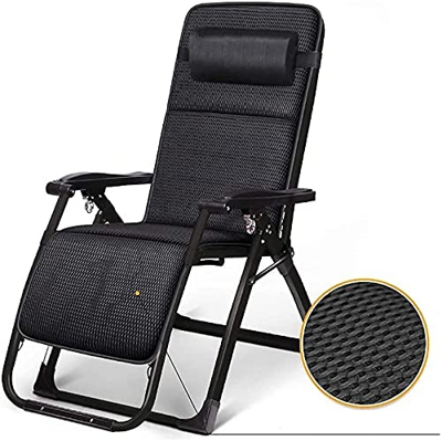 Sillas de Camping Portátiles, Tumbonas Sol Pesado Zero Gravedad Silla reclinable, Silla de la Tumbona del jardín, reclinación al Aire Libre for Patio 