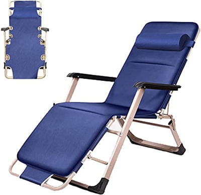 Silla Reclinable Zero Gravity para Exteriores Silla Zero Gravity, Tumbonas Tumbona Reclinable con Cojín Desmontable, Sillas De Jardín Sillones Reclina