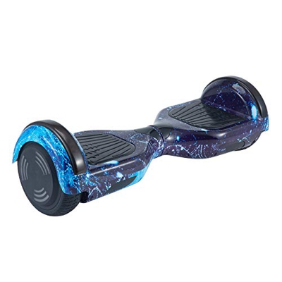 Hoverboard, Hoverboard Premium de 6.5 "- Altavoz Bluetooth - Potente Motor Dual - LED - Patineta eléctrica Self Balance Scooter (Cielo Estrellado Azul