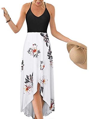 TBSCWYF Vestido de Playa Mujer Suelto Pareos Playa V-Cuello Camisolas y Pareos Bikini Traje de Baño Cover up Tunica Talla Grande Vestido de Playa