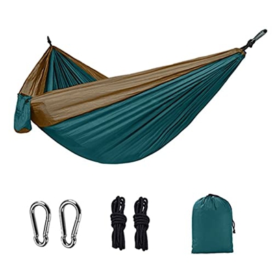 ZSP Hamaca Hamaca portátil de 2 Personas con Barra de esparcidor, Cama de Tela para Patio al Aire Libre, Porche y Patio Balancearse (Color : A)