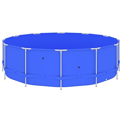 Susany Piscina con Estructura de Acero Piscina de Suelo Piscina de Jardín Exterior Azul 457x122 cm