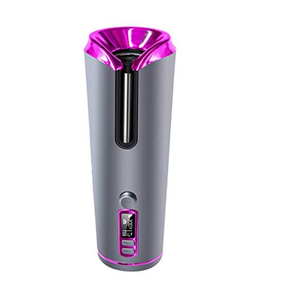 Deesen Rizador de Pelo AutomáTico InaláMbrico Rizador AutomáTico Recargable por USB para Rizos Ondas Herramientas para Peinar el Cabello Rizado LCD