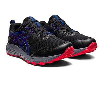 Asics Gel-Sonoma 6 G-TX, Trail Running Shoe Hombre, Black/Monaco Blue, 42.5 EU