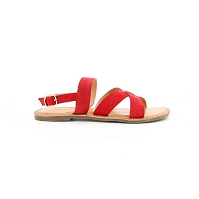 Kickers Diba-2, Sandalia Unisex Adulto, Rojo, 39 EU
