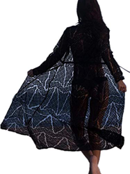 AiJump Vestido Floral Encaje Transparente de Playa Kaftan Kimono Pareos Cover Ups para Mujer precio