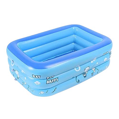 SONGYDZ Piscina de descanso familiar engrosada Super grande cuadrada para niños, piscina inflable al aire libre, adecuada para jardín de patio trasero