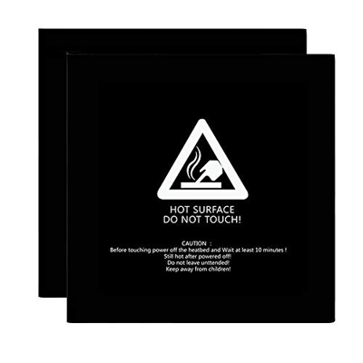 Impresora 3D Build Surface 220x220 mm Square Black (Paquete de 2) for Anet A8 for WanHao i3 Eewolf