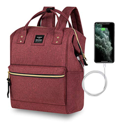 Mochila Mujer Casual Escolar de Moda para Portatil 15.6 Pulgadas, Backpack Mochilas Impermeable para Trabajo Viaje Universidad Instituto con USB en oferta