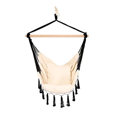 ZSP Hamaca Hamacas Interior al Aire Libre Colgando Asiento Tassel niños Columpio Cuna Dormitorio Silla de Seguridad Individual Balancearse