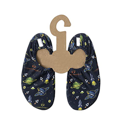 Slipstop Zapatillas de playa para niños, antideslizantes, deportivas, para natación, vacaciones, yoga, unisex, factor de protección solar 50, Azul con características