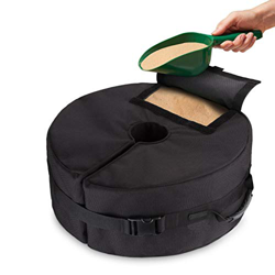 Bestomrogh Bolsa de peso de 46 cm redonda desmontable para paraguas, con gran apertura, tamaño universal, resistente a los rayos UV, bolsas de arena p en oferta