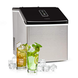 Klarstein Clearcube - Máquina de cubitos de hielo, Hielo transparente, Producción 13 kg/24h, Refrigerante R600a, Display táctil, Cubierta resistente d precio