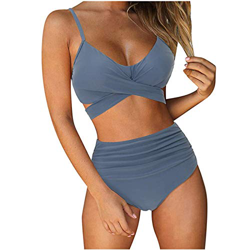 Mujer Bikini 2021 Nuevo Trajes de Baño Mujer Dos Piezas Moda Ropa de Playa Conjunto de Verano Doncella Bikinis Color sólido Patchwork Sexy Push up Bik características