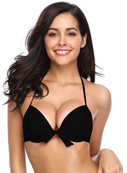 SHEKINI Tops De Bikini con Cuello Halter para Mujer BañAdor Push Up con Aros Acolchado Bikini De Playa precio
