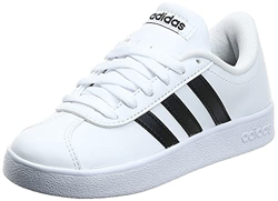 adidas VL Court 2.0 K, Zapatillas Unisex Adulto, Blanco (Footwear White/Core Black/Footwear White), 38 EU en oferta