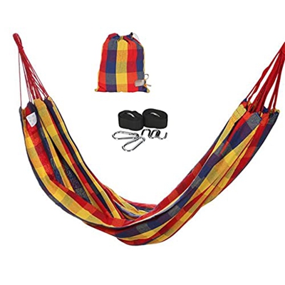 ZSP Hamaca Hamaca al Aire Libre Interior Camping Doble y Single con Correas de árboles Mochilero Supervivencia y Viajes Balancearse