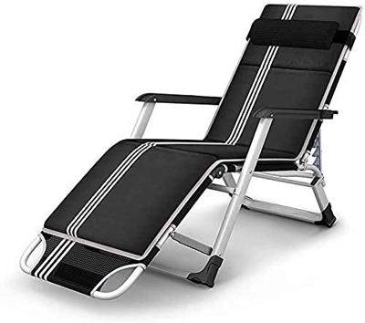 CCAN Productos para el hogar Chaise Pool Lounge Tumbona de Sol Silla de Gravedad Cero Reclinable Cama Plegable ampliada Oficina Individual Silla para 