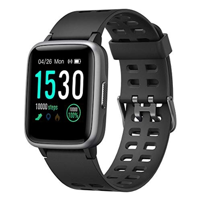 YAMAY Smartwatch, Impermeable Reloj Inteligente con Cronómetro, Pulsera Actividad Inteligente para Deporte, Reloj de Fitness con Podómetro Smartwatch 