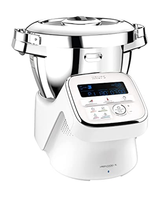 Krups iPrep&Cook XL HP60A1 Robot de Cocina con función de cocción, Blanco/Acero Inoxidable