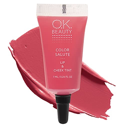 Color Salute Lip n Cheek Tint – Long Lasting Velvet Finish Lip Care & Blush in 9 trendy colors – Multipurpose Paraben Free Makeup Cosmetics - OK Beaut