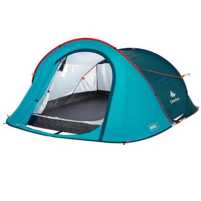 Quechua Tienda de campaña desplegable 2 Seconds Easy 3 pop-up (azul/petróleo)