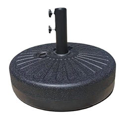 NOEARR Soporte para sombrilla de patio rellenable, base redonda, soporte para sombrilla con relleno de agua y arena, para exteriores, jardín, playa, c precio