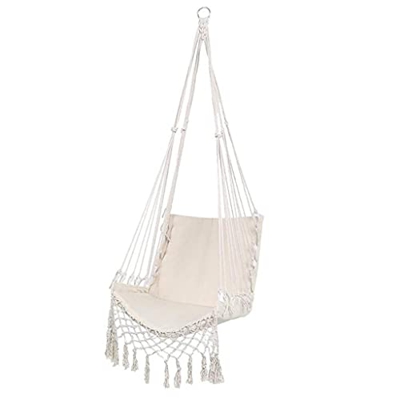 ZSP Hamaca Hamaca portátil Colgando hamacas sillones Cuerda Cuerda al Aire Libre Interior Colgando Silla de jardín Asiento Balancearse