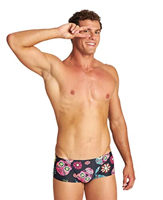 ARENA Bañador Corto de Tiro bajo Hombre Crazy Skulls Carnival