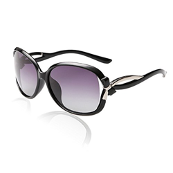 Duco gafas de sol con estilo de las gafas de sol polarizadas 100% protección UV 2229 (Marco negro) en oferta