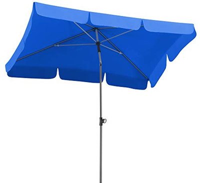 Schneider Parasol Locarno, Azul Real, Aprox. 180 x 120 cm, 4 Piezas, Rectangular