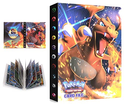Álbum Compatible con Pokemon, Álbum Titular Compatible con Cartas Pokémon, Carpeta Álbumes Compatible con Cartas Pokemon, 30 Páginas con capacidad par