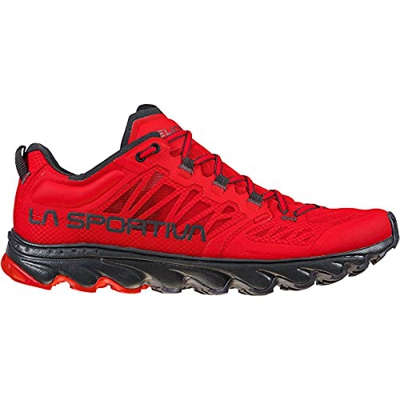 LA SPORTIVA Helios III, Zapatillas de Trail Running Hombre, Goji/Carbon, 43.5 EU