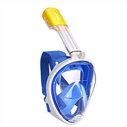 Flyboo Máscara de Snorkel, 180 °Vista Máscara de Buceo con diseño panorámico de Cara Completa GoPro Compatible Máscara de Buceo para Adultos y niños precio
