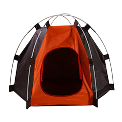 Drunk breeze CHANGshui 1 PC Pet Cable Dog House CASA PORTEBLE Dots LINDABLE Dots Pet Pet TEVER PERIENDA DE Interior Ajuste para Gate Gater PEQUEÑO Per precio