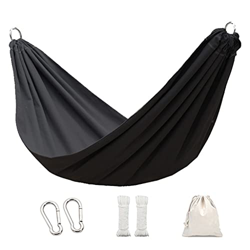 ZSP Hamaca Hamaca con Barra de esparcidor, Cama de Tela: para Patio al Aire Libre, Porche y hamacas portátiles de Patio Balancearse (Color : Black) en oferta