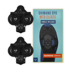 Alphatrail Shimano SPD Calas Carter I Single Release I Adecuado para Spinning I Incl. el Kit de Montaje I Compatible con los Pedales de Clic i.a. Shim características