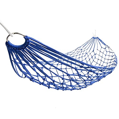 ZSP Hamaca Hamaca portátil Cama de Swing Meshy Cuerda Hamacas Cama de la Red para Dormir con 2 Correas de árbol para el jardín de la Playa al Aire Lib
