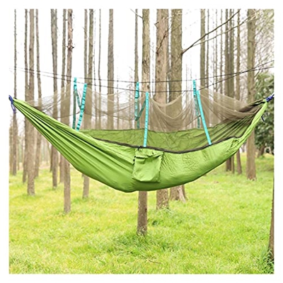 ZSP Hamaca Hamaca de Viaje portátil Hammocks Hamgocks Cama oscilante con mosquitera removible para el Patio Trasero del jardín de la Playa al Aire Lib