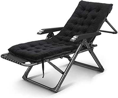 Sillas de Camping Portátiles, Silla de relajación reclinada de gravedad cero plegable, Patio de jardín ajustable de 18 velocidades Patio de playa Tumb