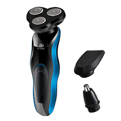 Jabey Cortador de Barba, Cortador de Pelo Facial Recargable por USB, Cortador de Pelo de Nariz eléctrico Lavable Multifuncional, Corte de Barba para H características
