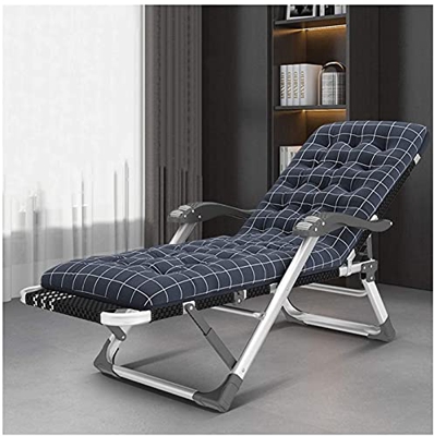 Sillas de Camping Portátiles, Silla de relajación reclinable de gravedad cero plegable, patio de jardín ajustable de 15 velocidades Patio de playa de 