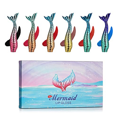 Lápiz Labial líquido Mate Brillo Labial Sirena Lápiz Labial Taza Antiadherente Maquillaje Que no se desvanece Lápiz Labial líquido - 6 Colores