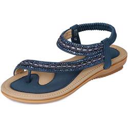 Amissz Sandalias Planas Verano Mujer Estilo Bohemia Moda Cómodos Zapatos Chanclas precio