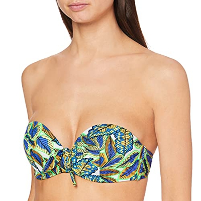 Pour Moi? Heatwave Strapless Lightly Padded Top Parte Superior de Bikini, Mombasa, 32C para Mujer