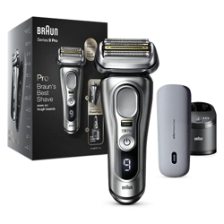 Braun Series 9 Pro 9477cc - Afeitadora eléctrica para hombre, cabezal de afeitado 4+1 con ProLift Trimmer, PowerCase, estación de limpieza 5 en 1, 60  en oferta