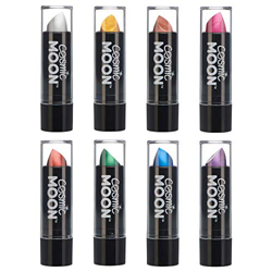 Cosmic Moon - Lápiz Labial Metálico - 5g - ¡Para unos labios metálicos fascinantes! - Set de 8 colores - Incluye: Plata, Oro, Oro Rosa, Rosa, Rojo, Ve precio