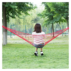 ZSP Hamaca Hamaca portátil Mesh Swing Asiento hamacas fáciles de Colgar cómodo para el jardín de la Playa. Balancearse (Color : Red) características