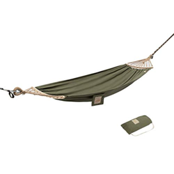 ZSP Hamaca Hamaca de Acampar Anti-Rollover de 550 Libras,hamacas de Lona de un Solo portátil para Patio al Aire Libre. Balancearse (Color : Green, tam precio
