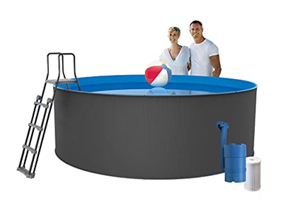 Piscina Santorini 90 Ø350cm, Antracita